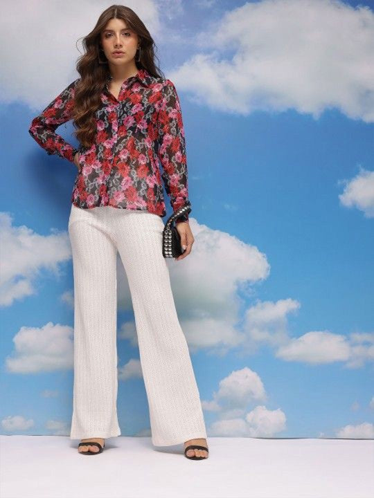 Women Floral Printed Casual Shirt