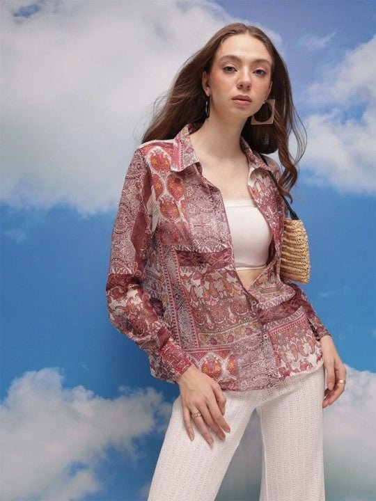 Women Floral Printed Casual Shirt - madhunistore