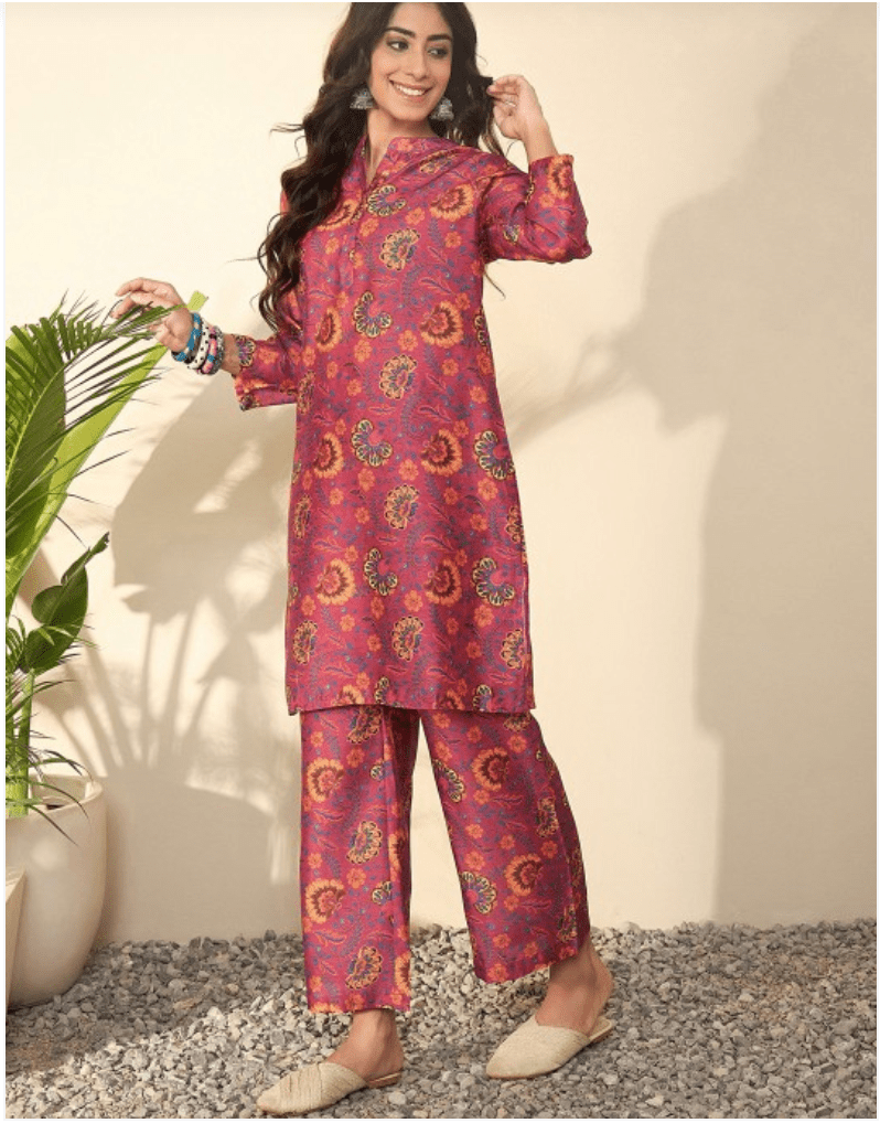 Women Floral Printed Regular Kurta with Palazzos - madhunistore